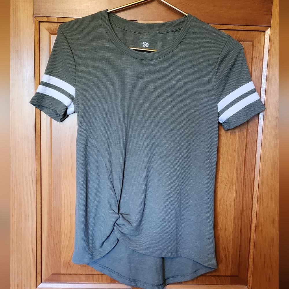Olive green top